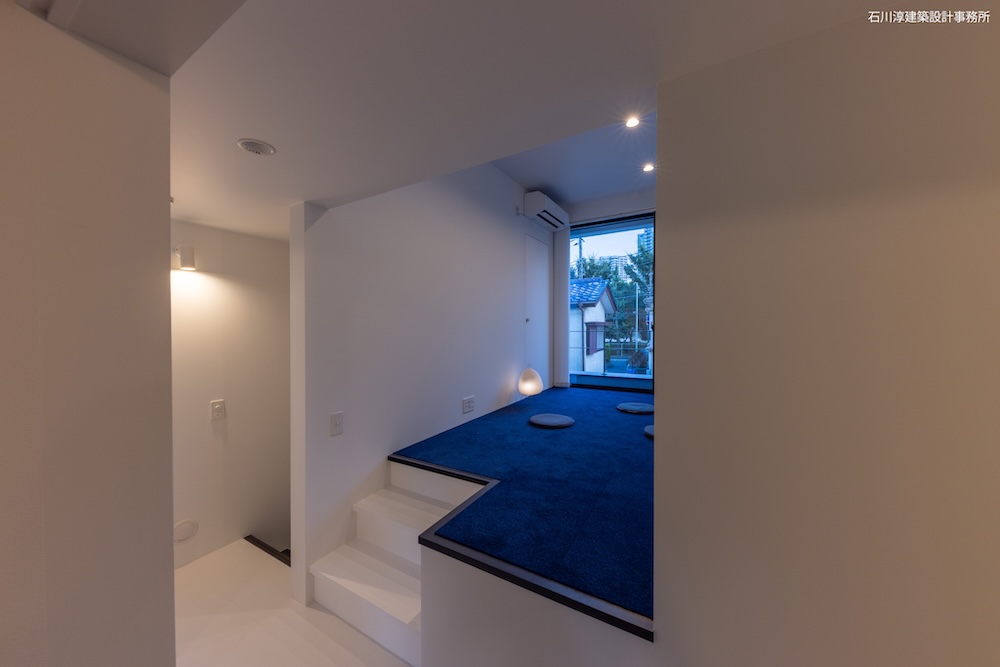 2階リビング夕景