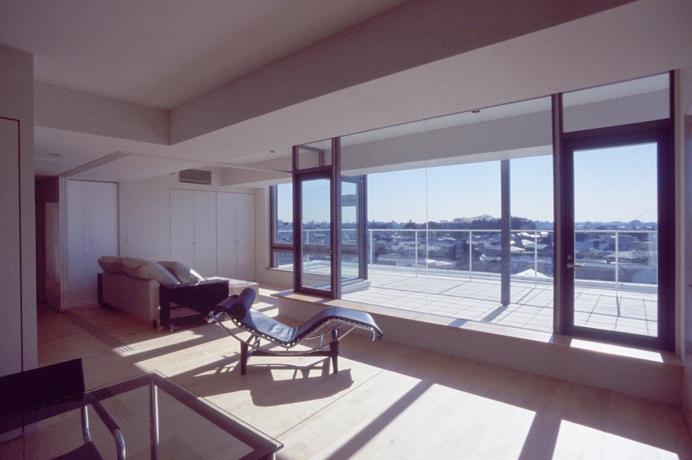 7階リビングのルーフテラス